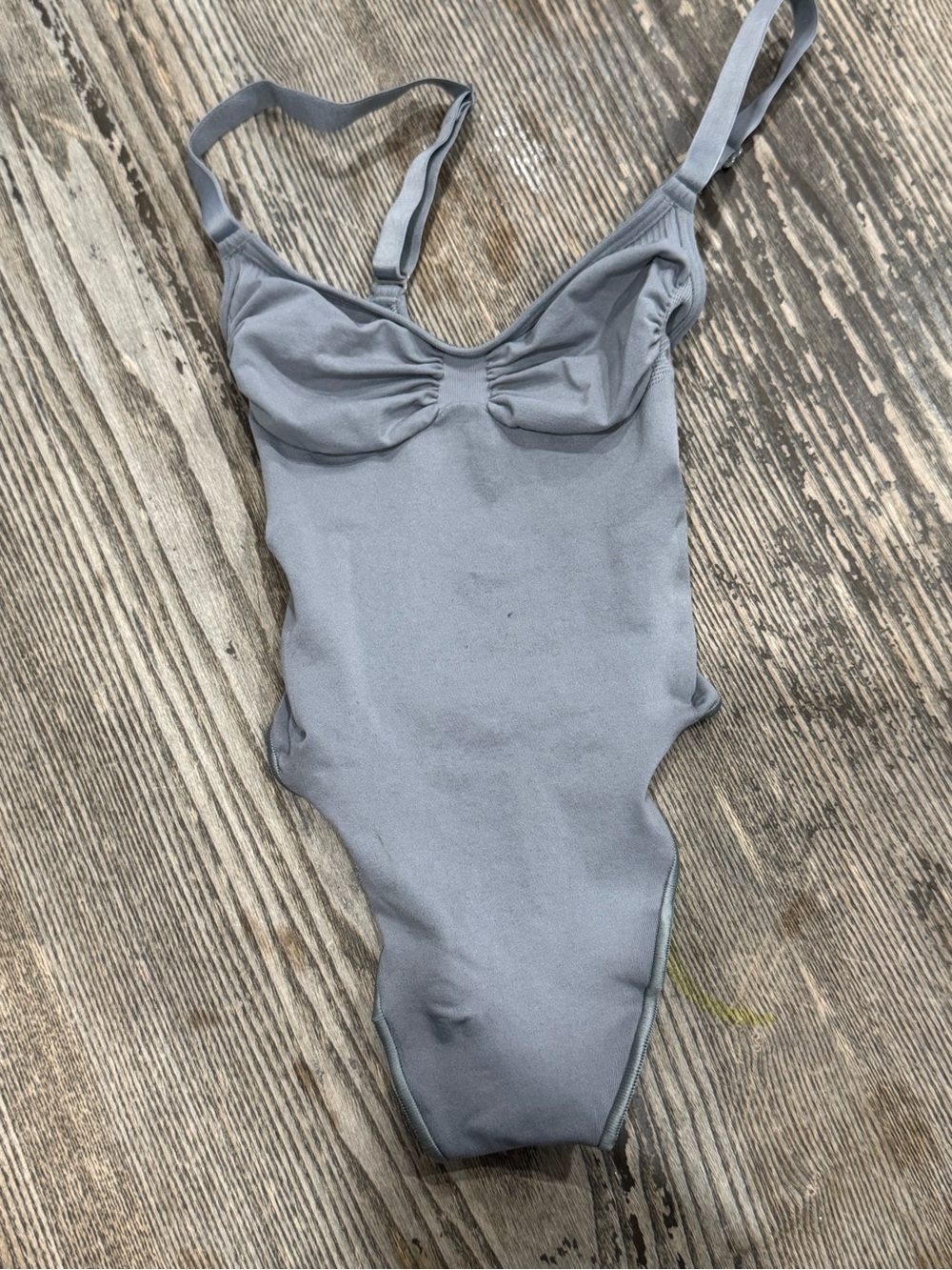 SKIMS Light Gray One-Piece Swimsuit